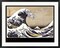 Framed Art The Great Wave by Hokusai - Iconic Japanese Woodblock for 23 5/8 x 31 1/2 inch